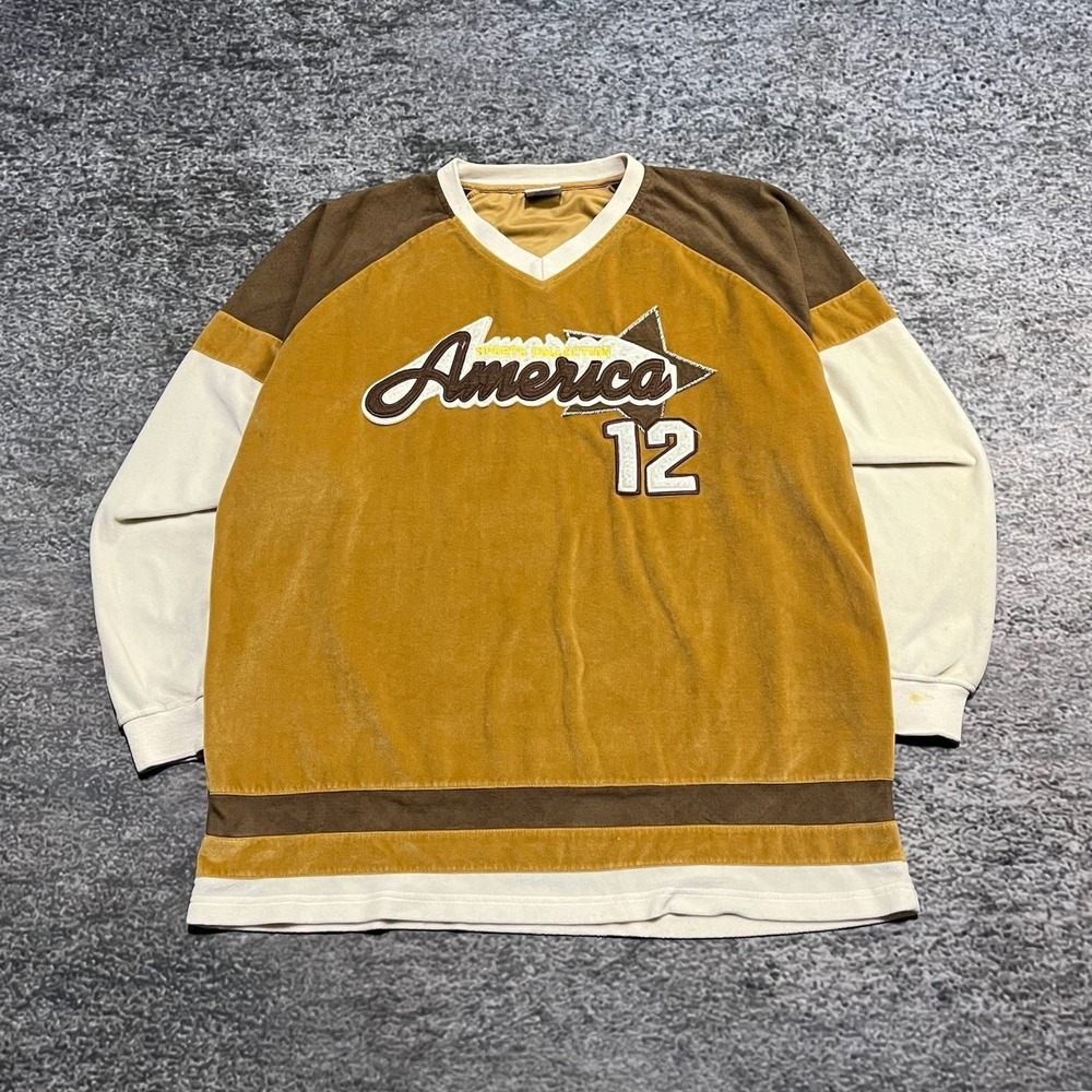 Delf Long Sleeve Shirt Mens XXL Vintage Y2K Hip-Hop Skater 2000s‎